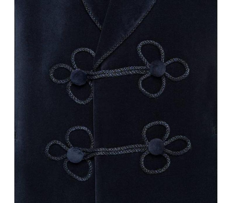 Jacket Men Blue Velvet Blazer Jackets Host Wear Dinner Jacket for men - smokingjackets