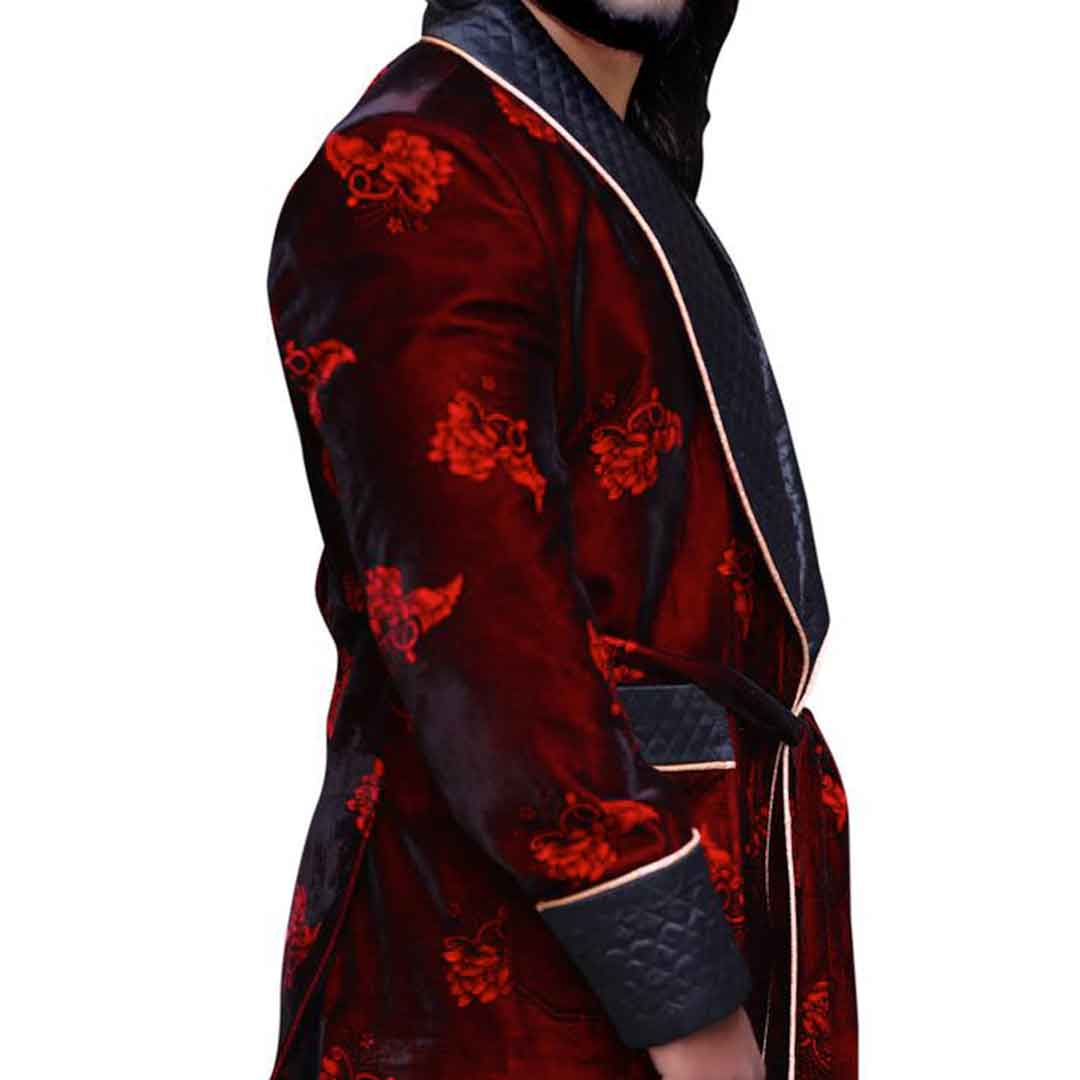 Mens Jackets Quilted Jackets Floral Velvet Blazers Host Wear Christmas Dinner Jacket Mens Wedding Jackets - smokingjackets